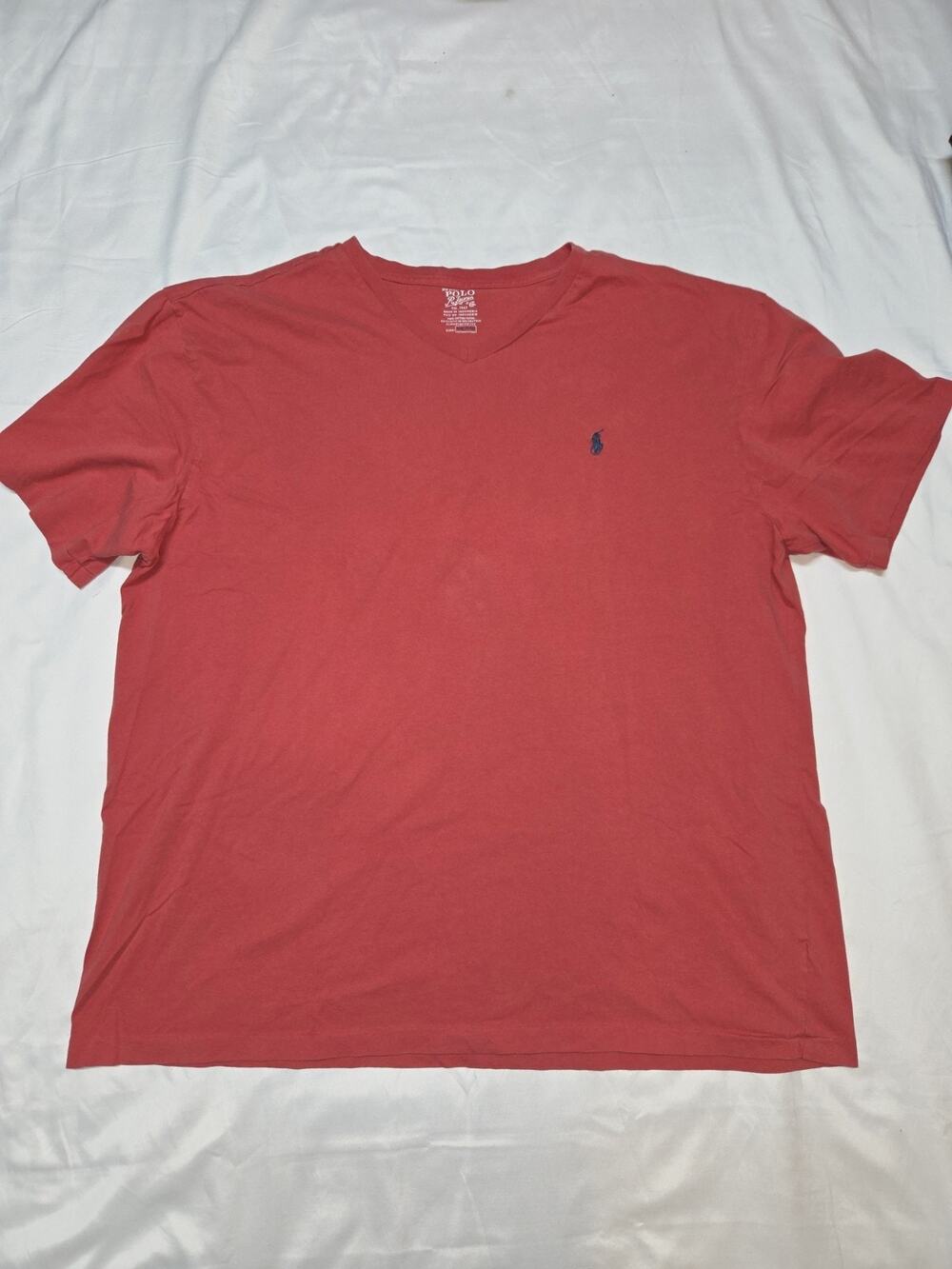 Polo Ralph Lauren Red Short Sleeve T-Shirt Classic Fit Size XxLarge